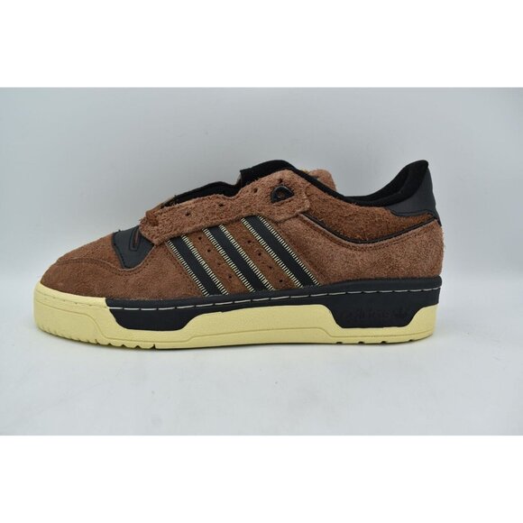 Adidas Originals Mens Size 11 Rivalry 86 Low Brown Black Suede Sneakers
